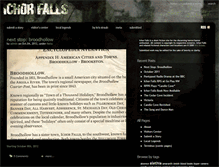 Tablet Screenshot of ichorfalls.com